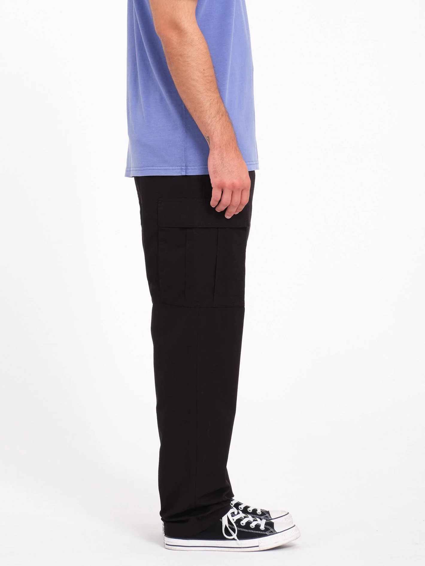 Strange Tripper Tapered Cargohose - Black - Image 3