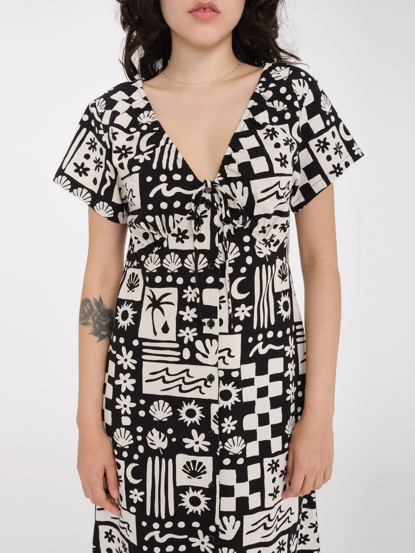 Sunny Wild Long Kleid - BLACK - Image 4