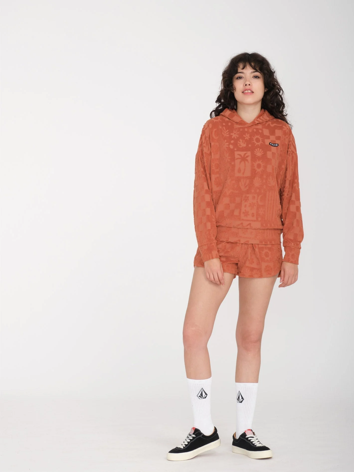 Sunny Wild Terry Cloth Kapuzenpullover - ROSEWOOD - Image 3