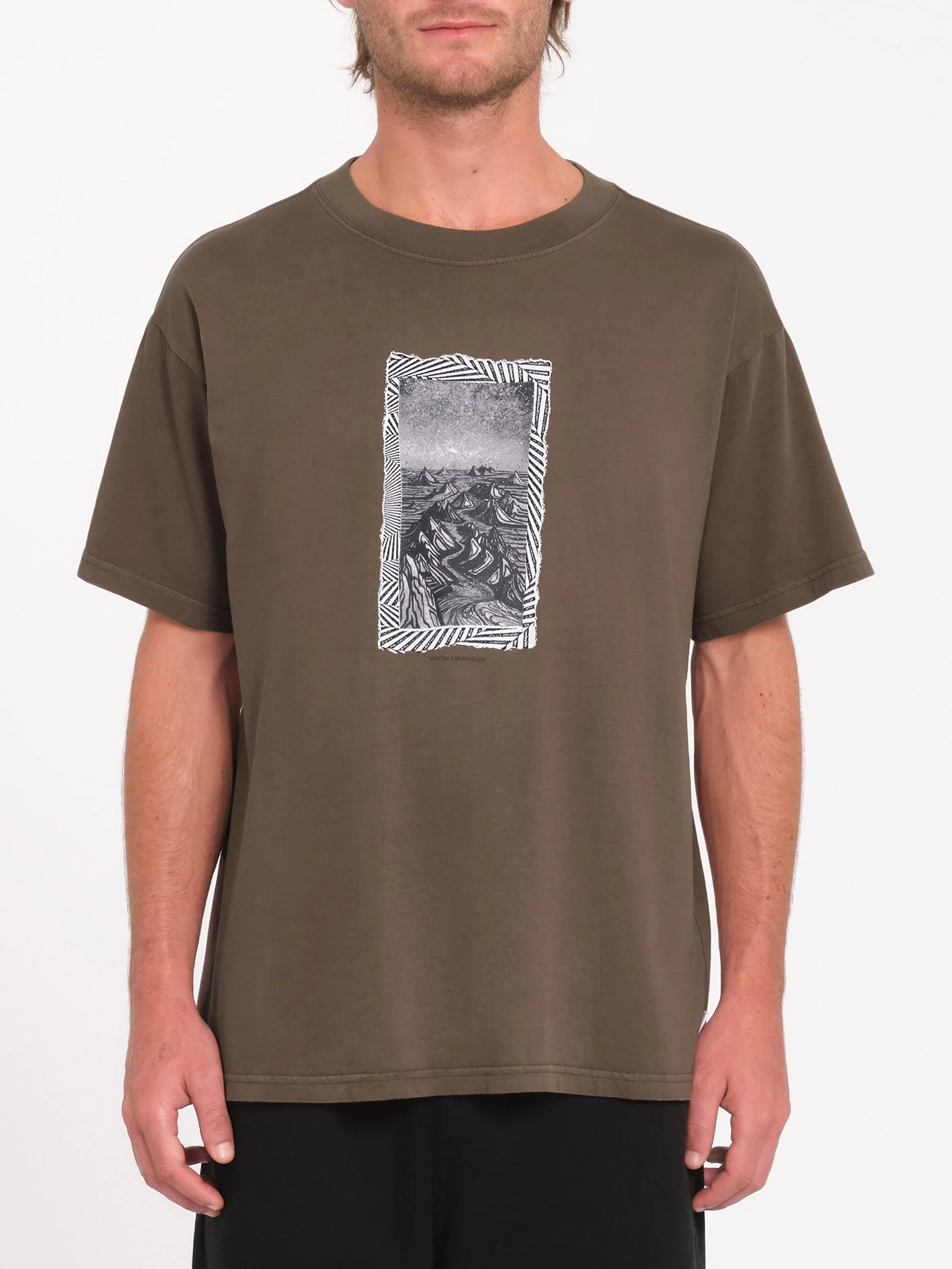 Iguchi Valley T-Shirt - Dark Earth - Image 3