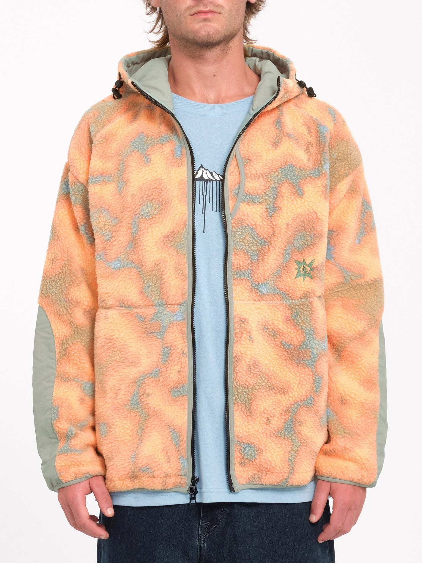 Iguchi Zip Hoodie - Tigerlily - Image 3