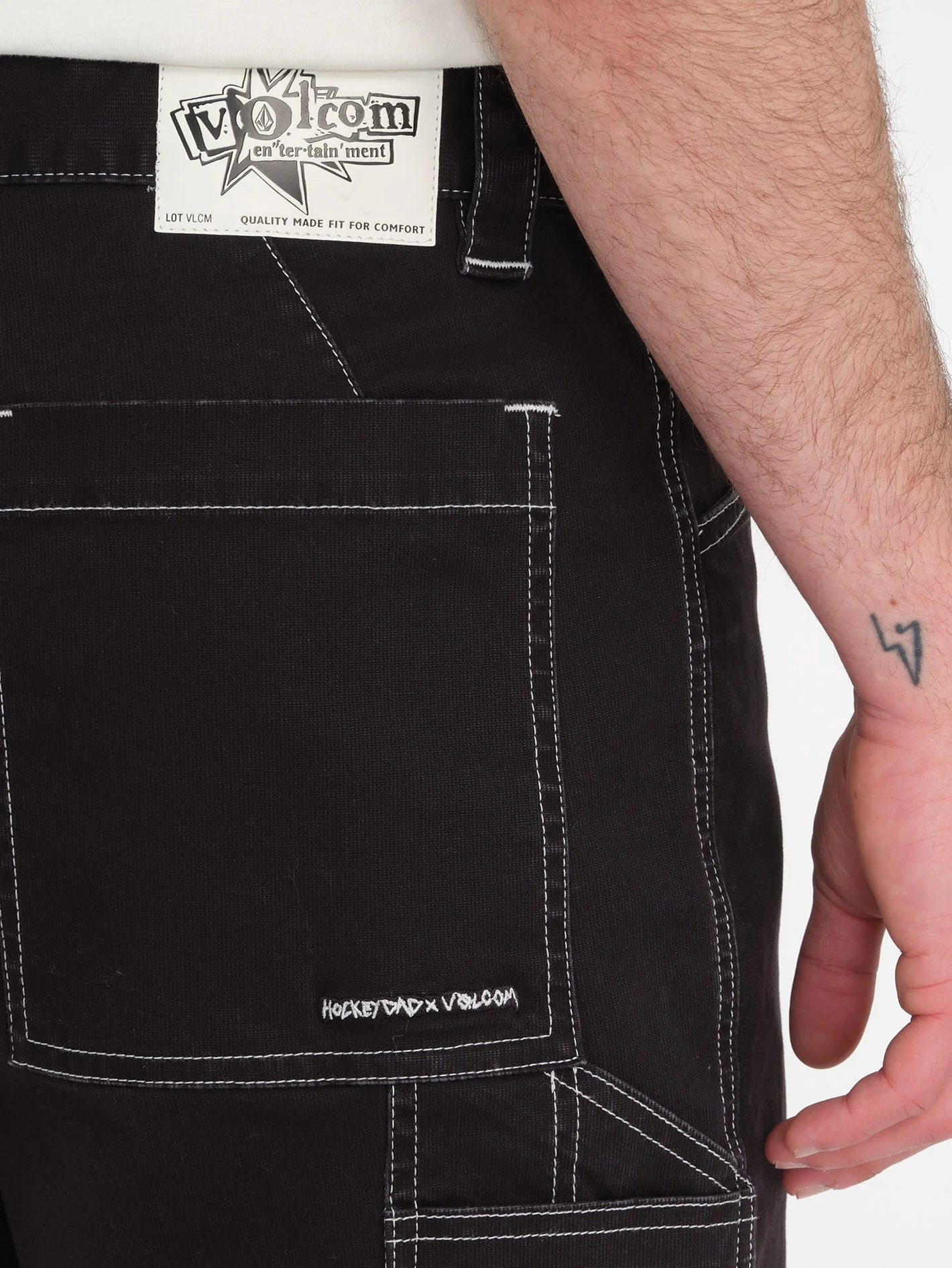V Ent Hockey Dad 20" Shorts - BLACK - Image 3
