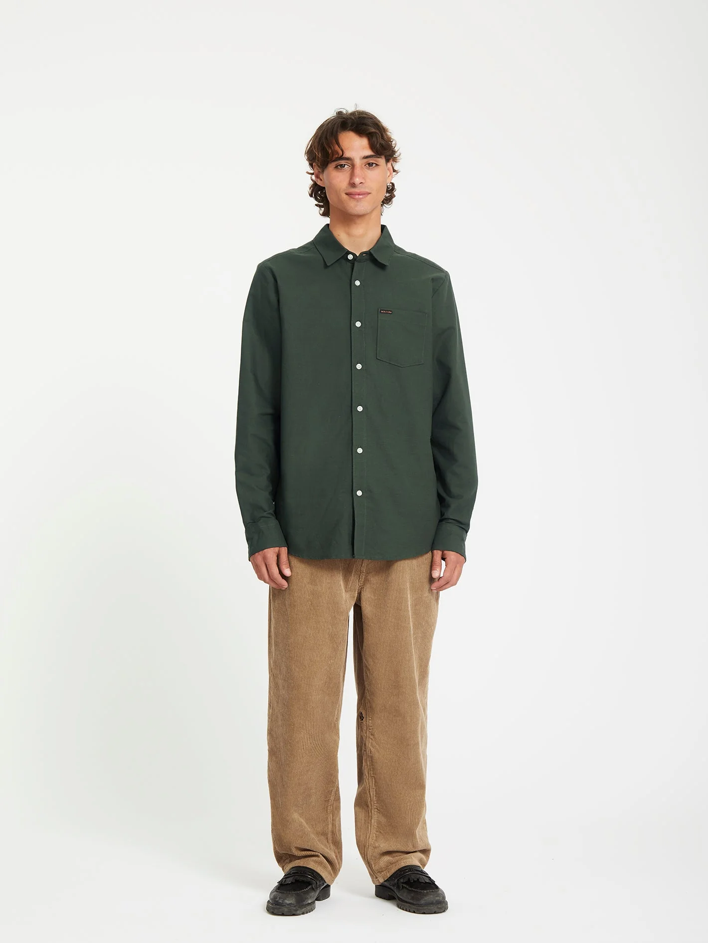 Veeco Oxford Hemd - Dark Forest - Image 3