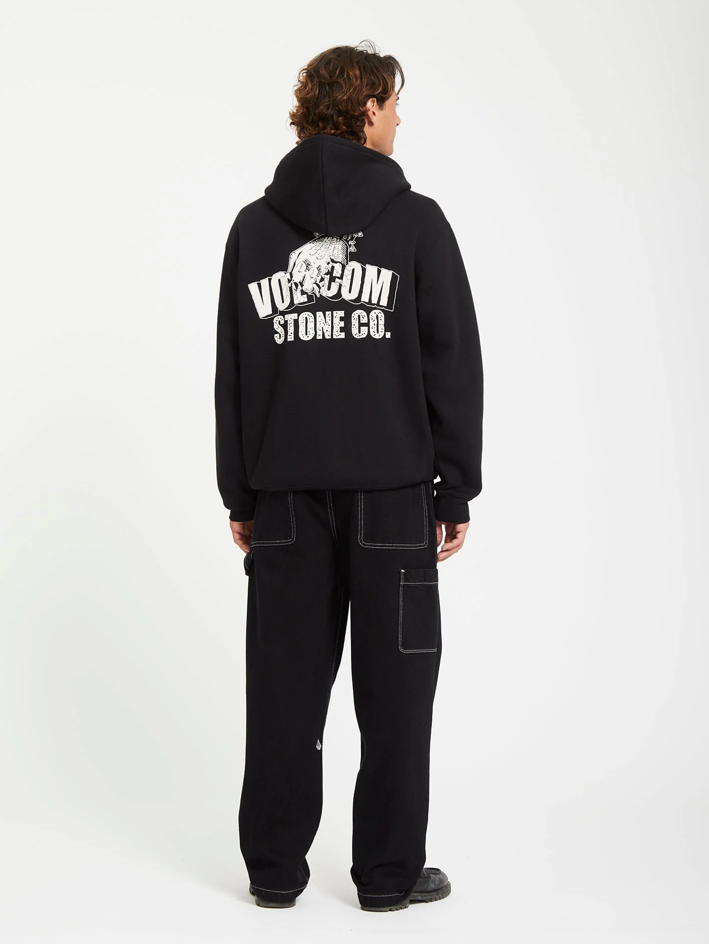 Watanite Zip Hoodie - Black - Image 4