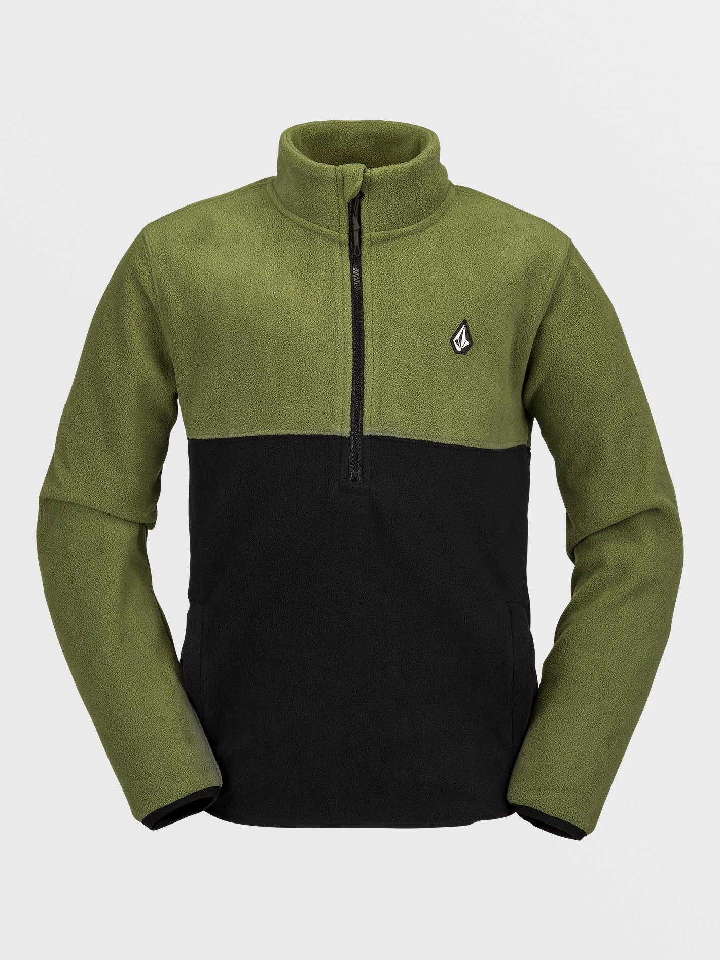 Youth Half-Zipped Polar Sweatshirt - MILITARY - (KINDER)