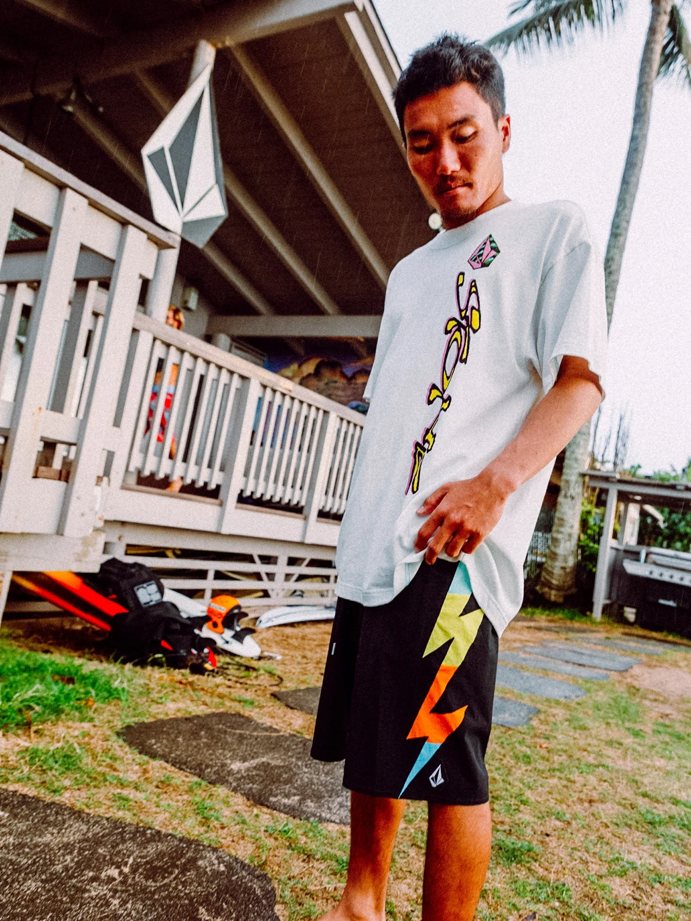 Zapped Liberators 19" Boardshort - Black - Image 3